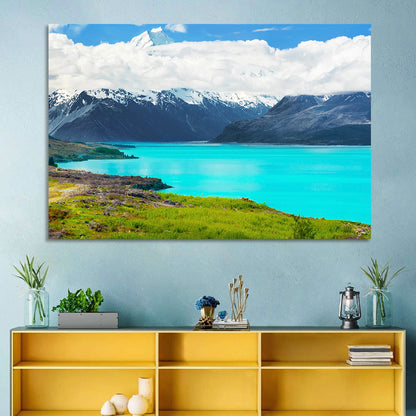 Turquoise Lake Pukaki with Mount Cook Wall Art