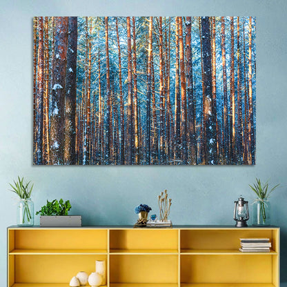 Winter Forest Trees Wall Art