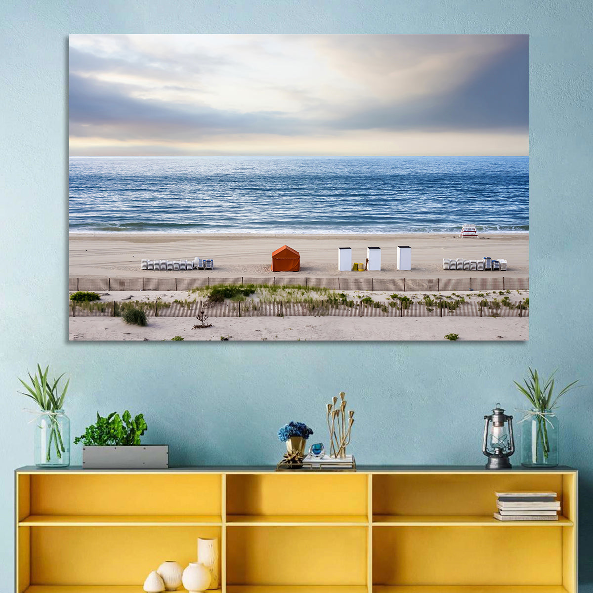 Cape May Beach Huts Wall Art