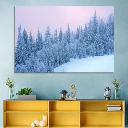 Snowy Winter Forest Wall Art