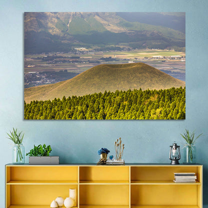 Mount Aso Komezuka Crater Wall Art