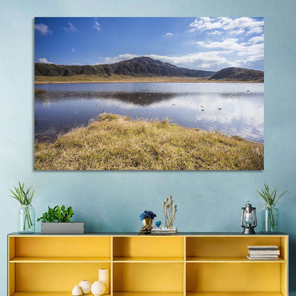 Mount Aso Lake Reflection Wall Art