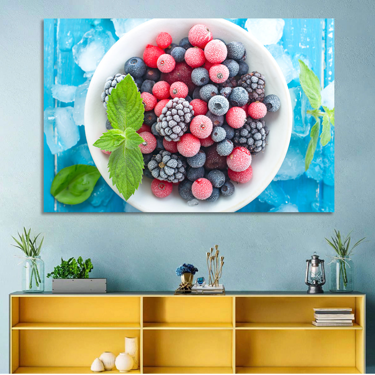 Frozen Berry Bowl Wall Art
