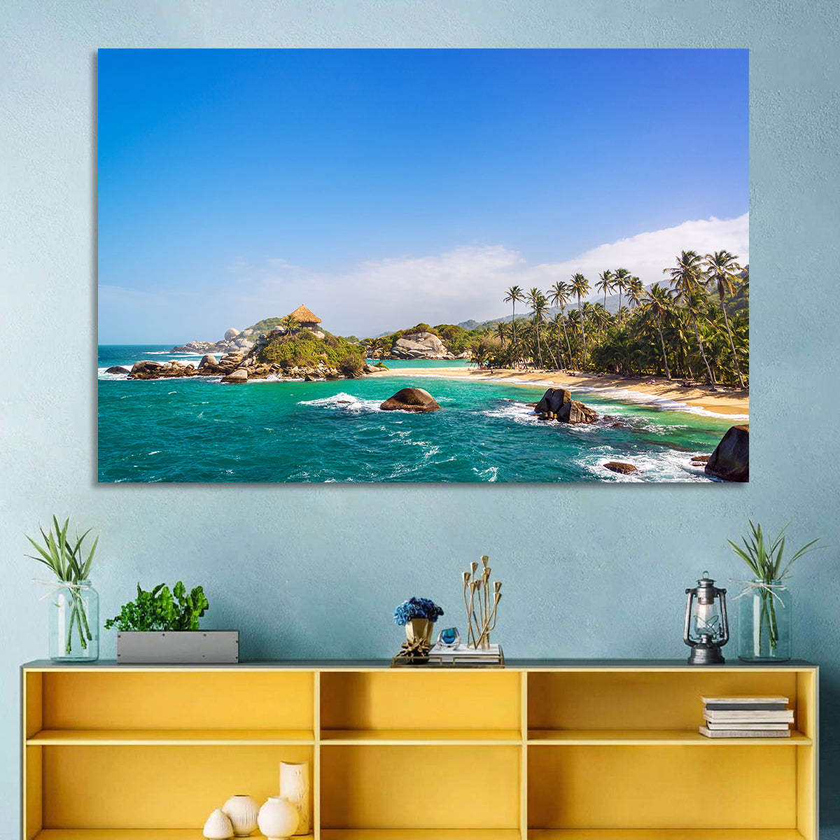 Cabo San Juan Del Guia Beach Wall Art in a room, landscape
