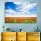Red Poppy Field Wall Art