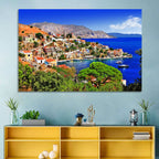 Symi Harbor, Greece Wall Art
