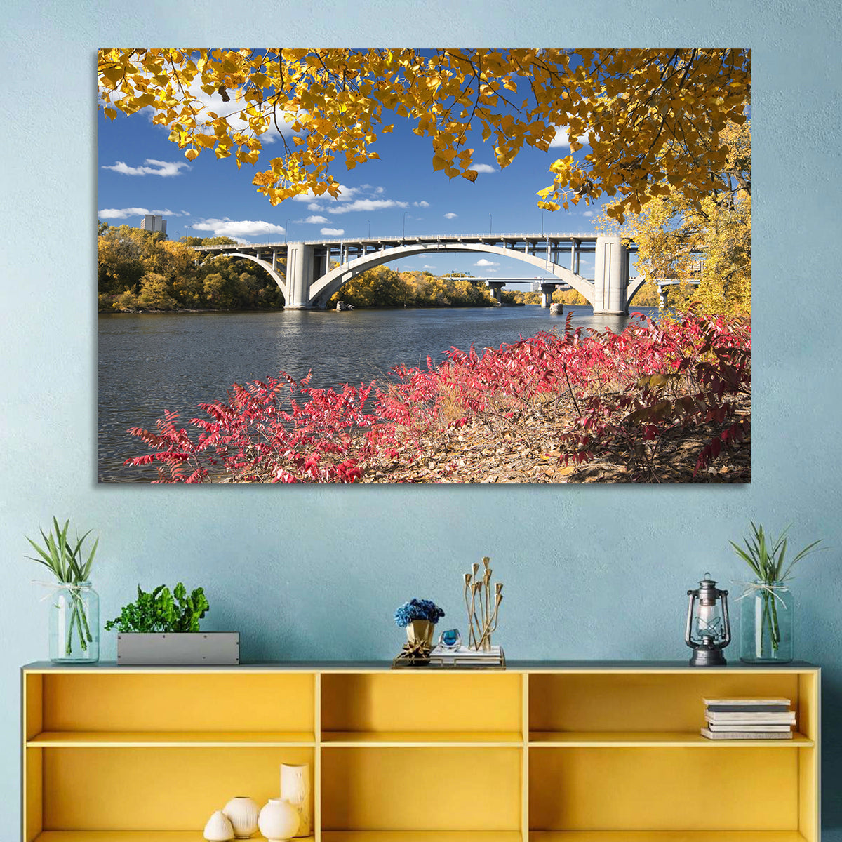 Ford Parkway Bridge Mississippi River Wall Art