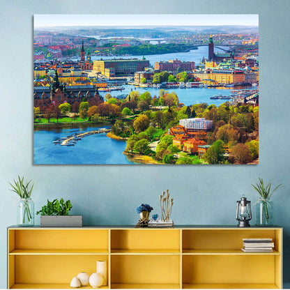 Gamla Stan Waterfront Wall Art