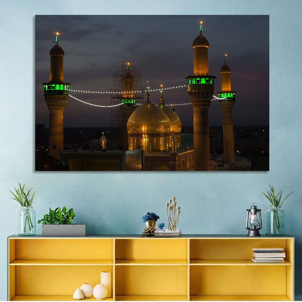 Moussa Al Kadhim Shrine Wall Art in a room, landscape
