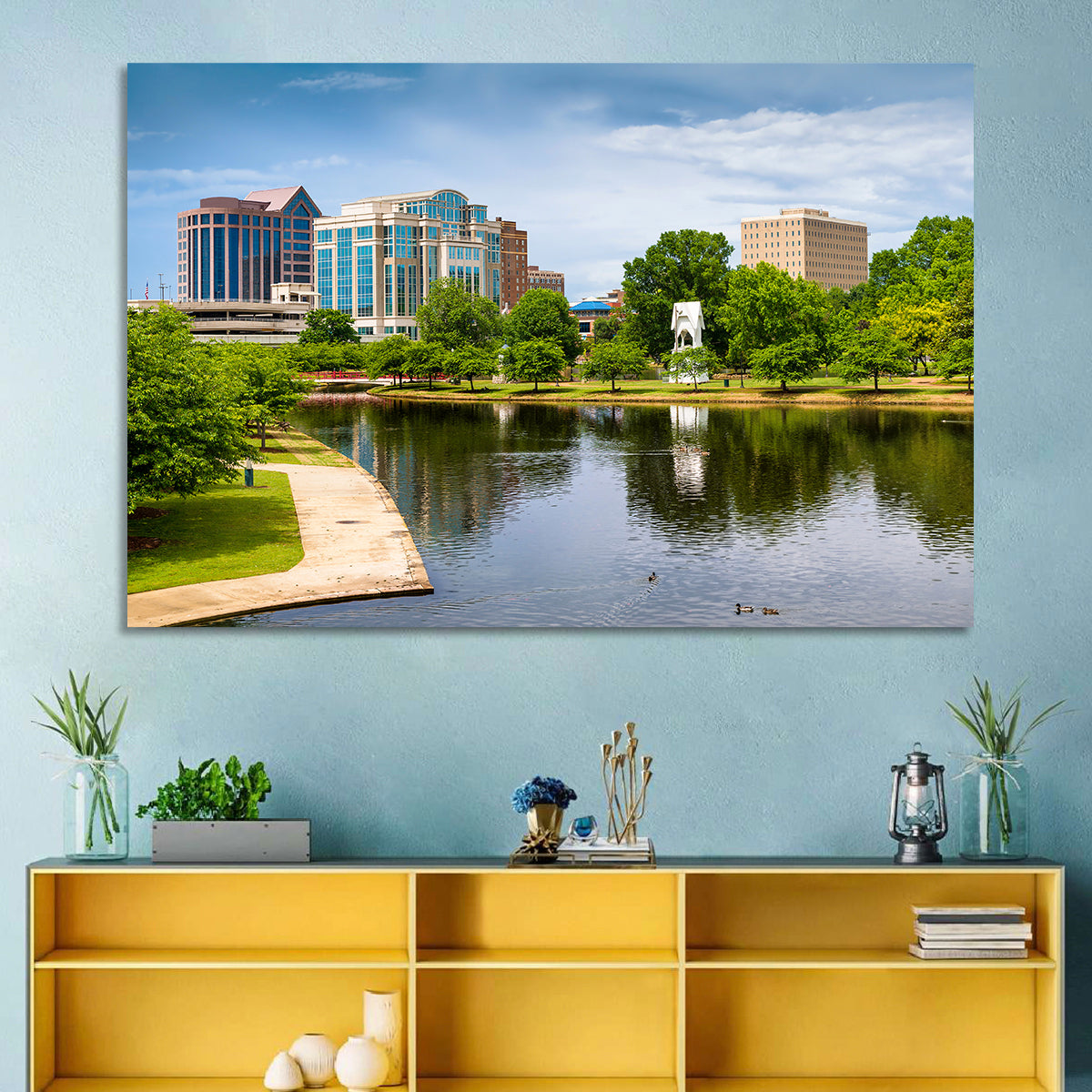Big Spring Park Skyline, Huntsville Wall Art