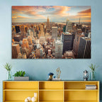 Midtown Manhattan Skyline at Sunset Wall Art