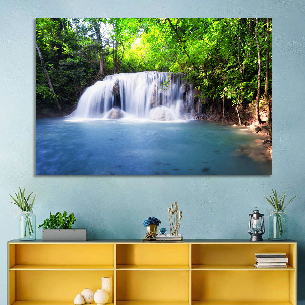 Erawan Waterfall Emerald Pool Wall Art