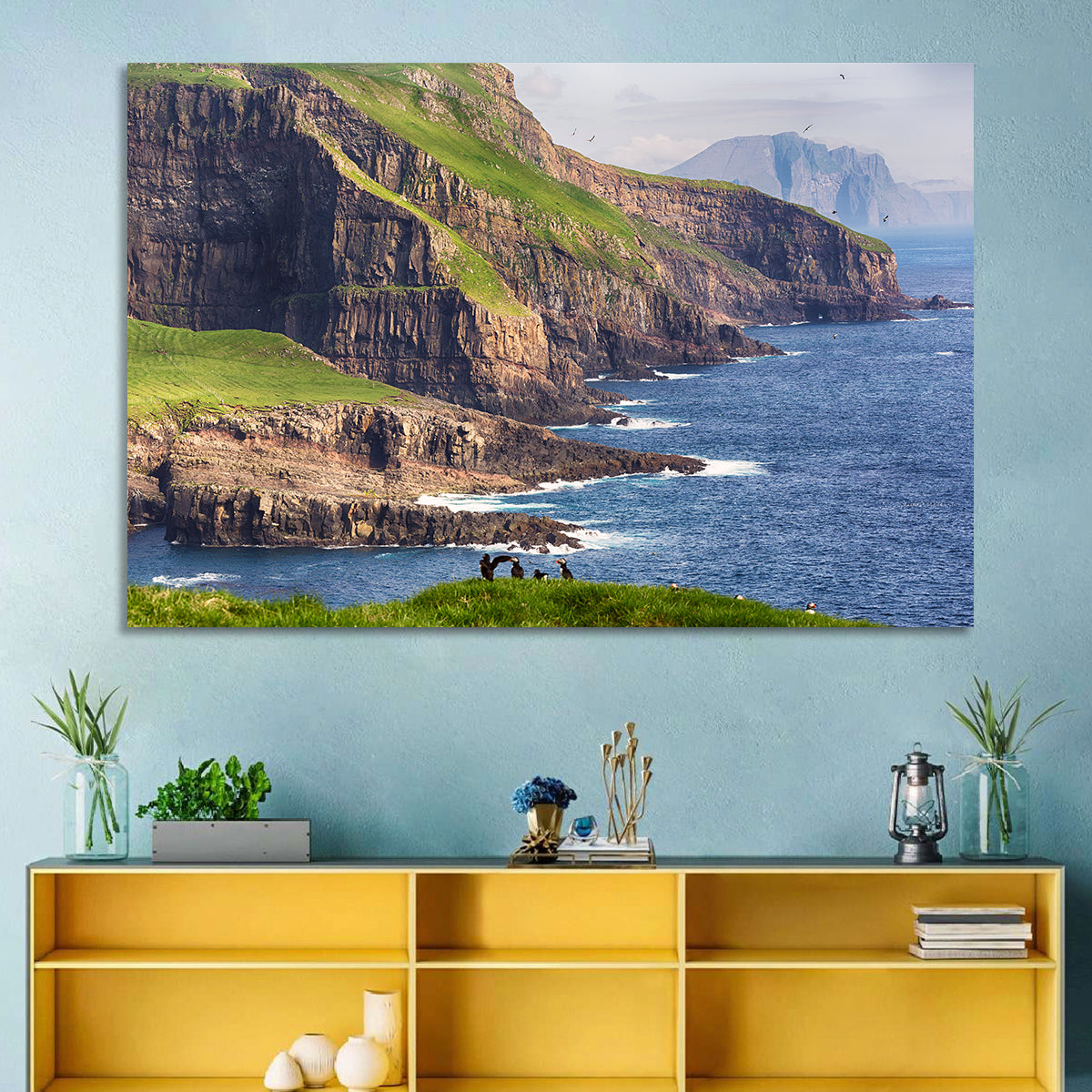 Mykines Cliffs, Faroe Islands Wall Art
