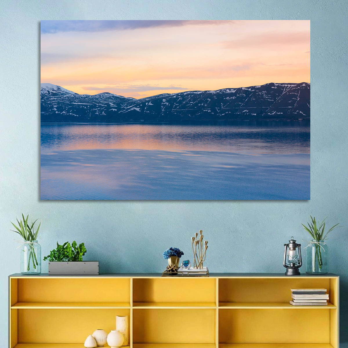 Lake Sevan Evening Reflection Wall Art