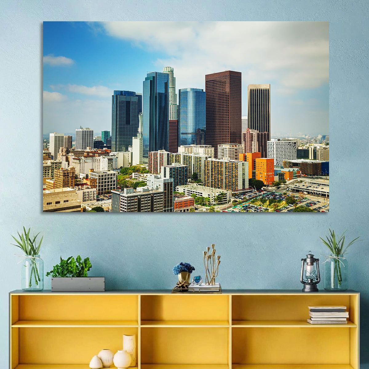 Downtown Los Angeles Skyline Cityscape Wall Art