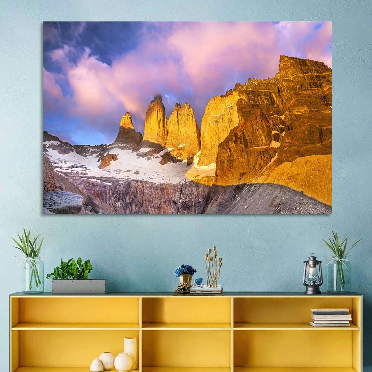 Torres Del Paine Alpenglow Wall Art