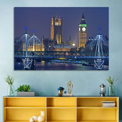 Big Ben Night Skyline Wall Art