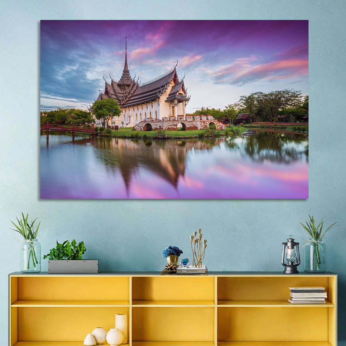 Sanphet Prasat Palace at Dusk Wall Art