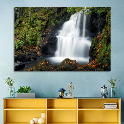 Autumn Waterfall in Tobermory Wall Art