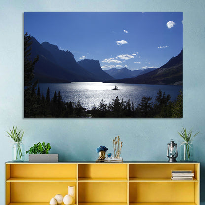 Montana Mountains Lake Wall Art