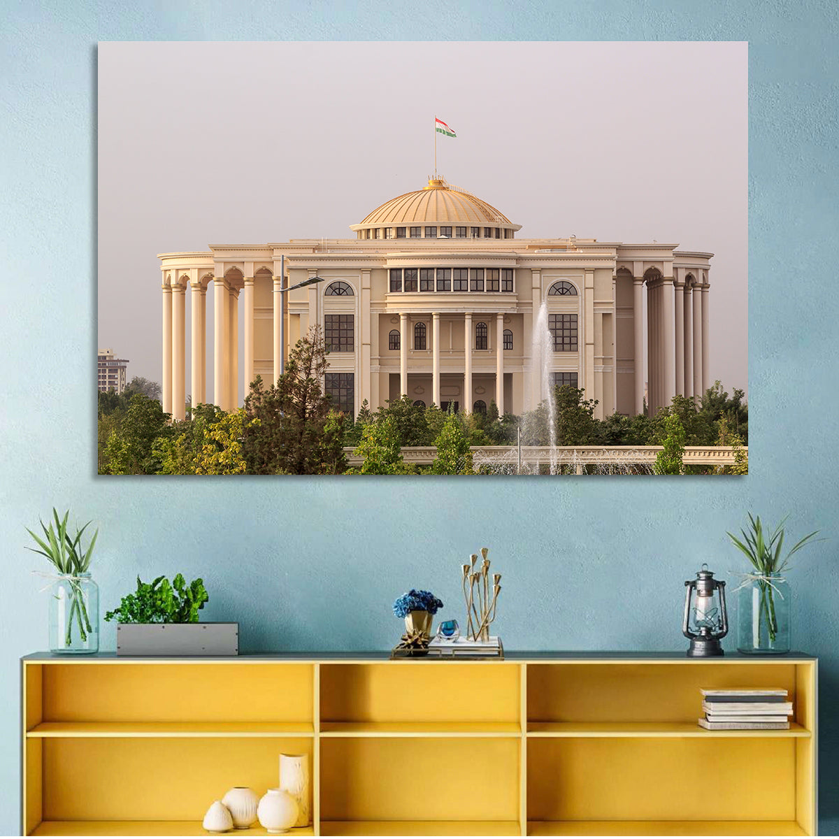 Palace of Nations Dushanbe Wall Art in a room, landscape