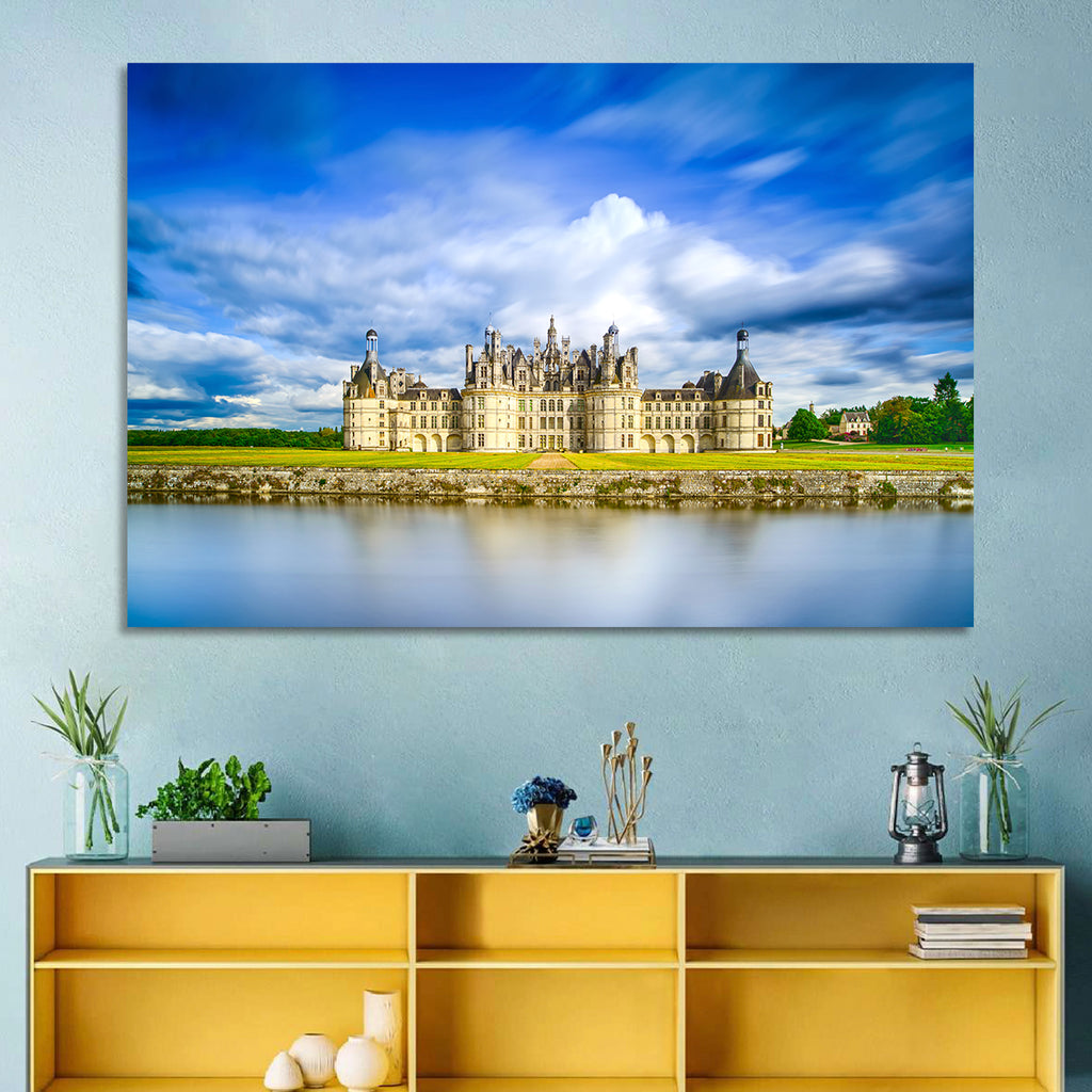 Château De Chambord Reflection Wall Art
