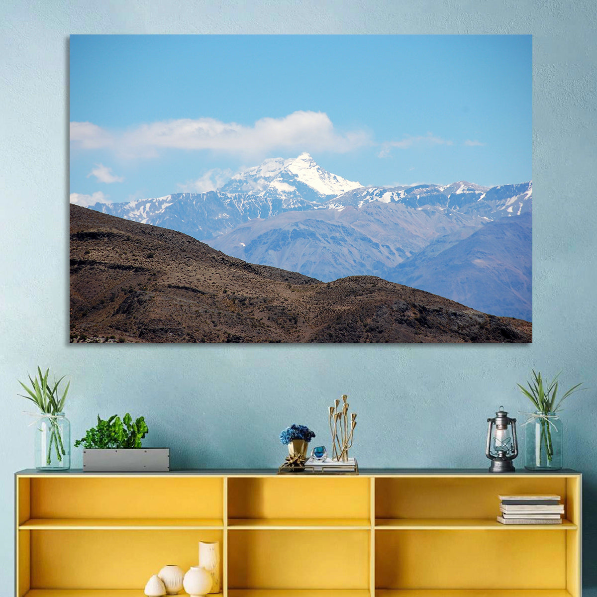 Snow-capped Mount Aconcagua Wall Art
