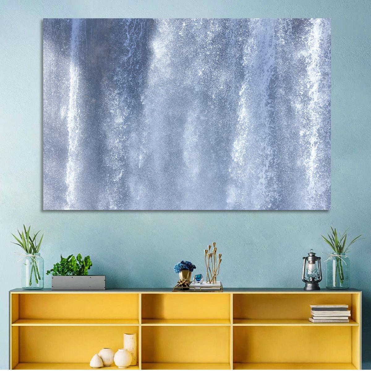 Abstract Waterfall Pattern Wall Art