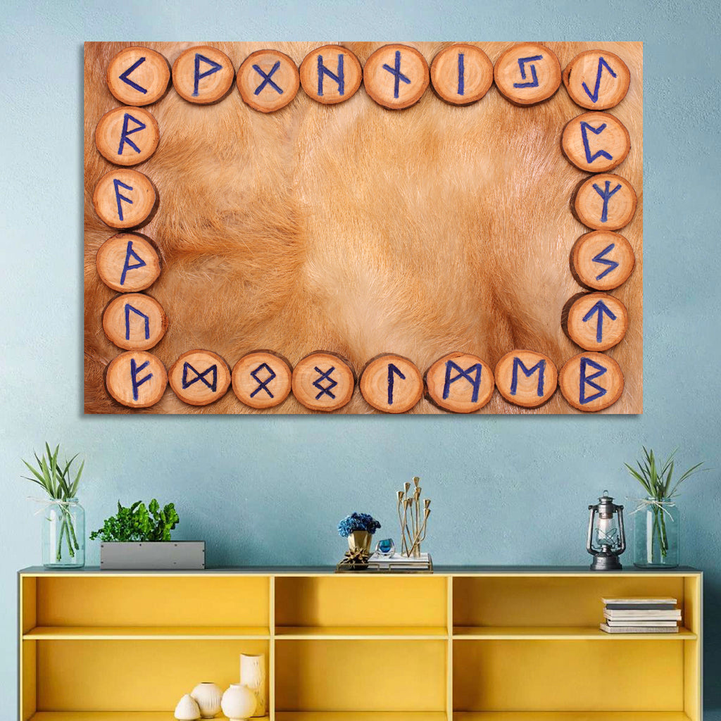 Elder Futhark Rune Frame Wall Art