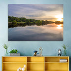 Amazon River Sunset Reflection Wall Art