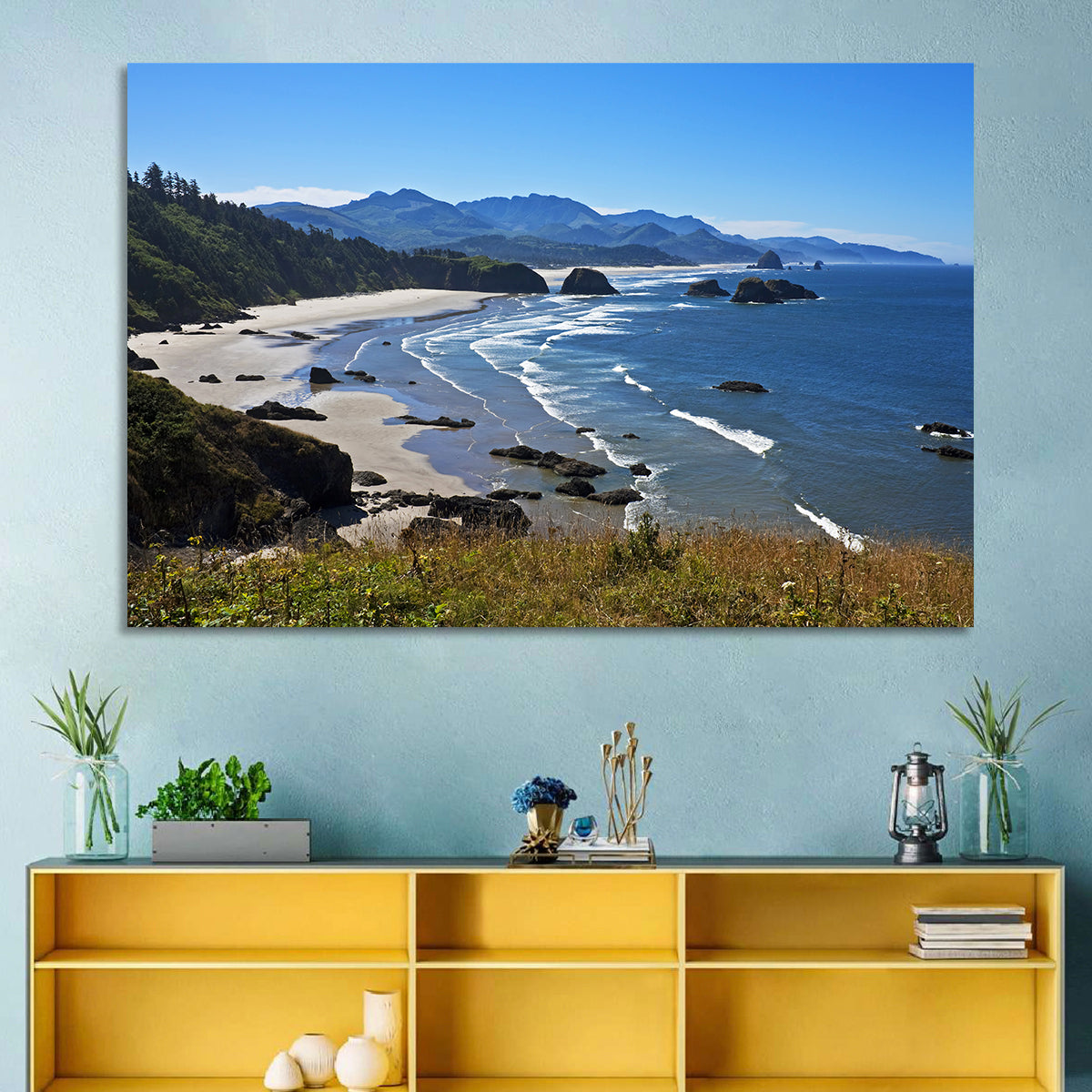 Cannon Beach Morning Shoreline Wall Art