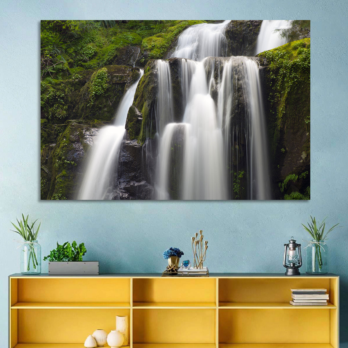 Mossy Kentucky Waterfall Wall Art