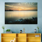 Lake Conroe Sunset Reflection Wall Art