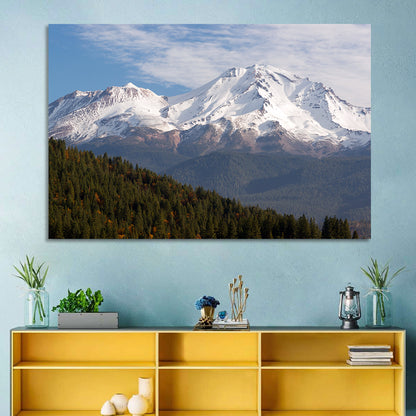 Mount Shasta Snow Peaks Wall Art