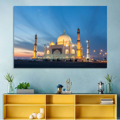 Siddiqa Fatima Zahra Mosque at Dusk Wall Art