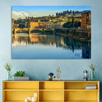 Golden Hour Florence Over the Arno River Wall Art