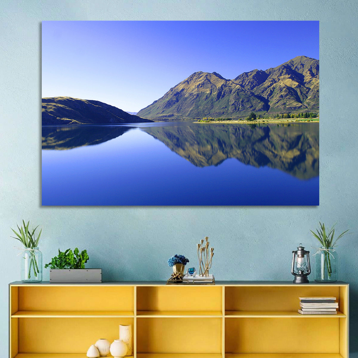 Lake Hawea Mirror Reflection Wall Art