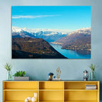 Lake Orta Mountain Reflection Wall Art
