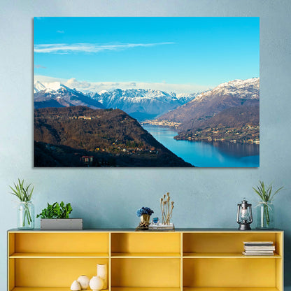 Lake Orta Mountain Reflection Wall Art