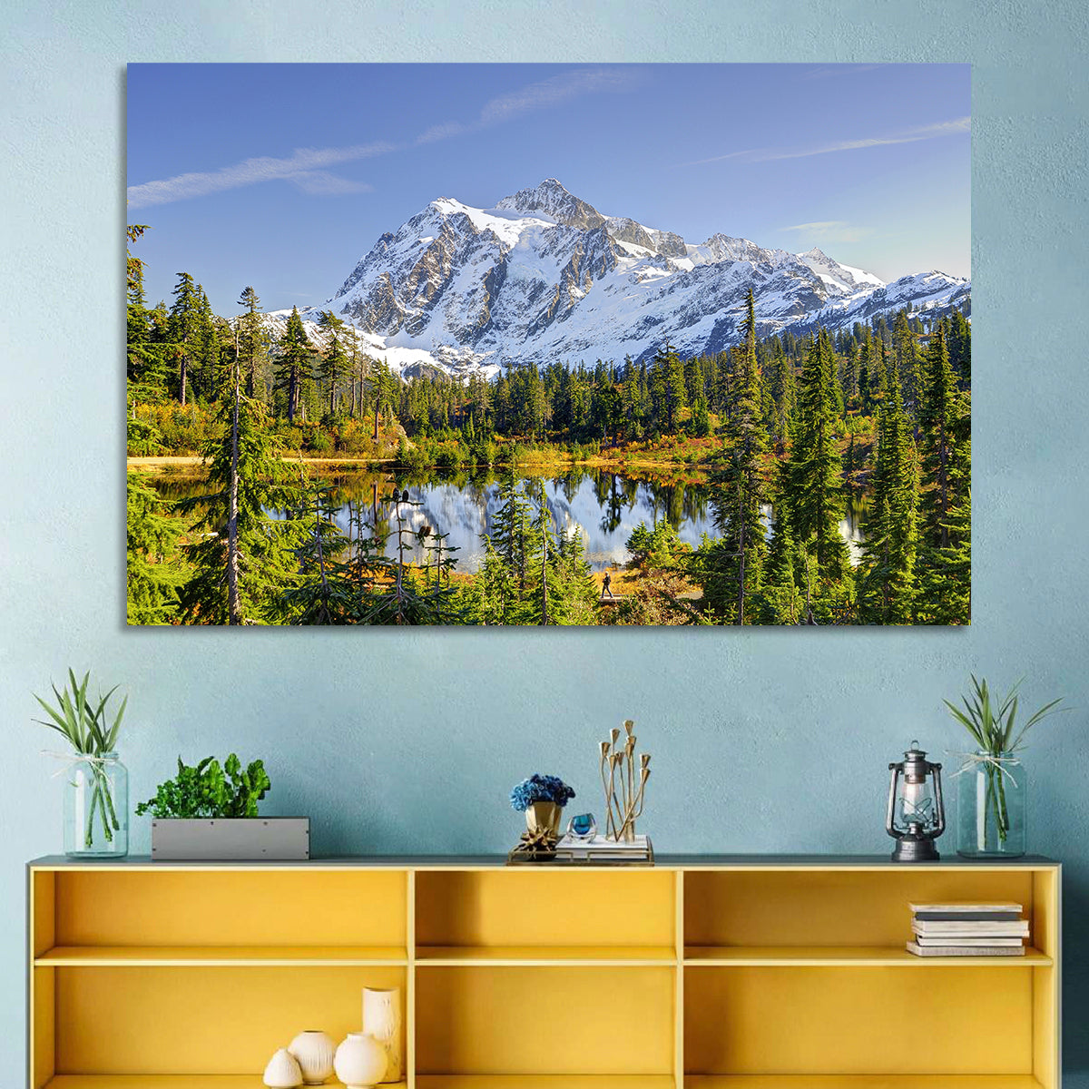 Mount Shuksan Lake Reflection Wall Art