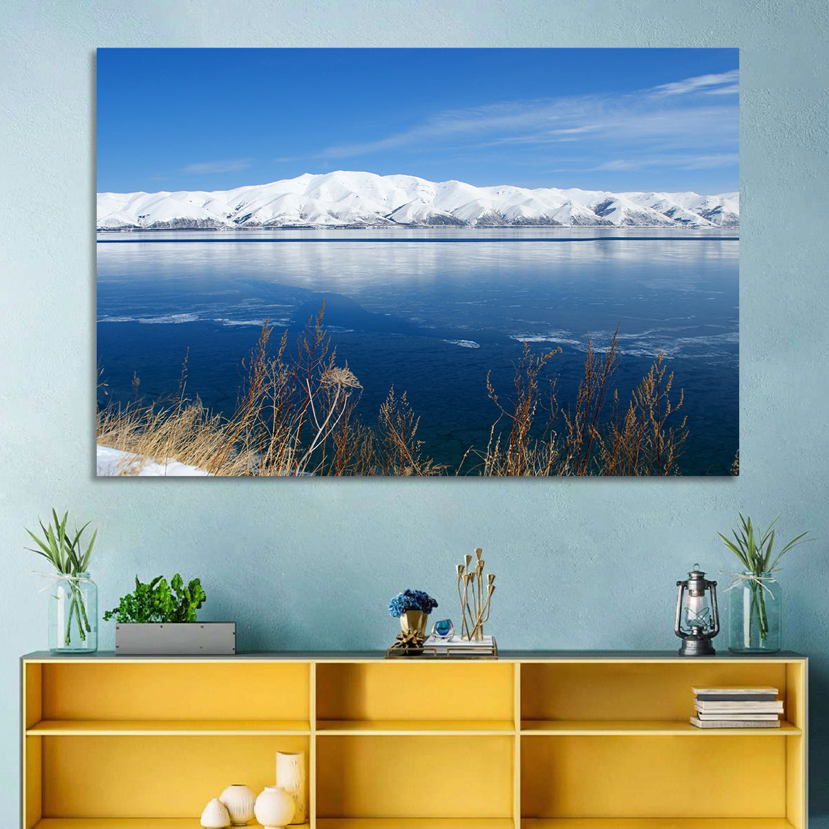 Winter at Lake Sevan Wall Art