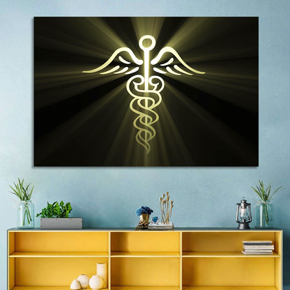 Medical Corps Caduceus Emblem Wall Art