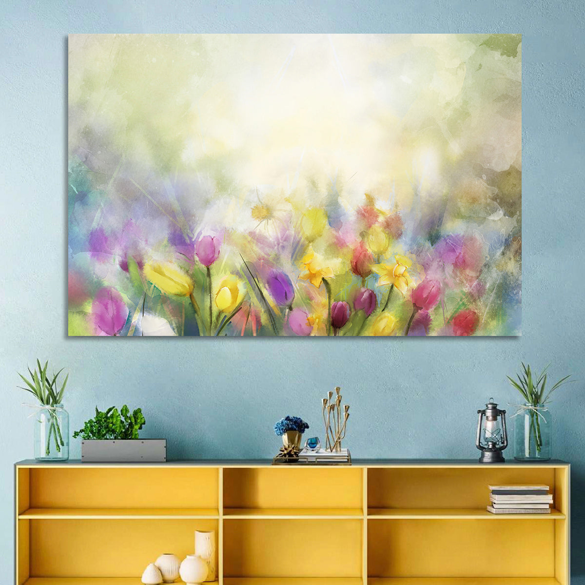 Blurred Floral Meadow Wall Art