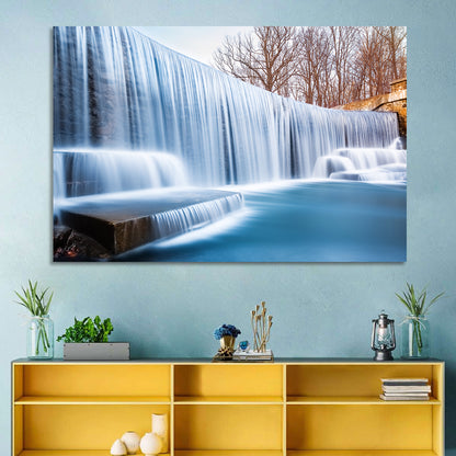 Seeley's Pond Winter Waterfall Wall Art