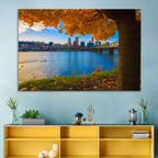 Willamette River at Golden Hour Wall Art