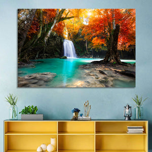 Tropical Waterfall Wall Art