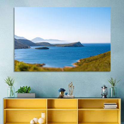 Coastal Cliffs and Lighthouse Bay Wall Art