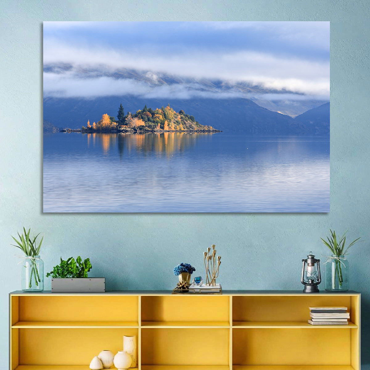 Misty Lake Wanaka Wall Art