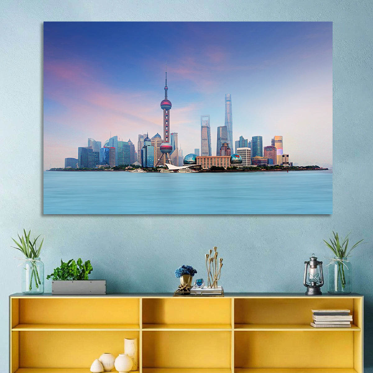 Shanghai Lujiazui Skyline Wall Art
