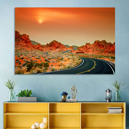 Valley of Fire Winding Road Wall Art